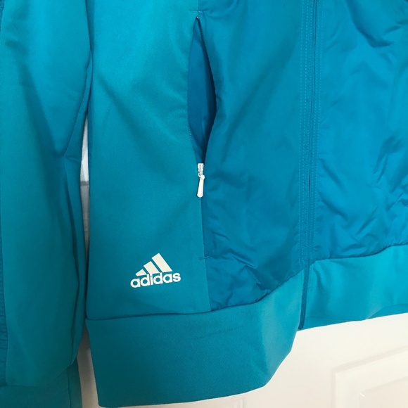ADIDAS Climaproof Blue Golf Windbreaker Size S - Picture 4 of 9
